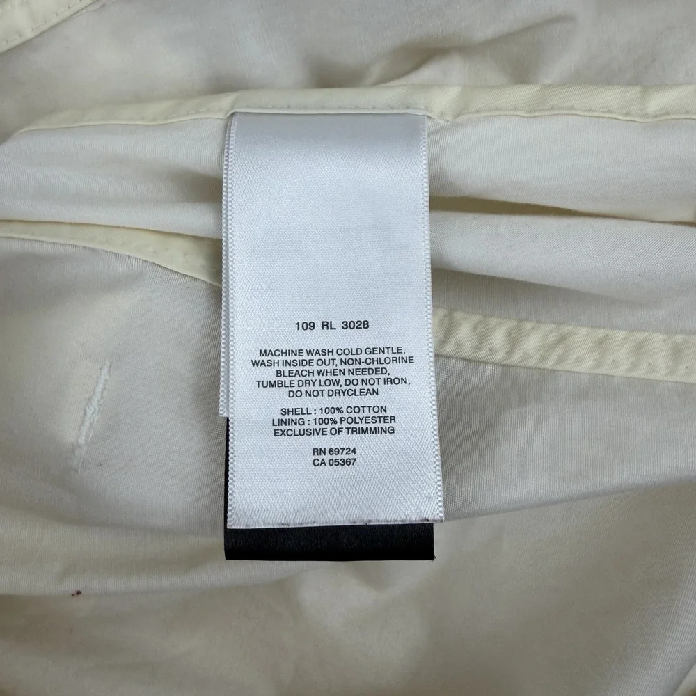Columbia Women's Pale Yellow Trench Rain Jacket Size Large‎